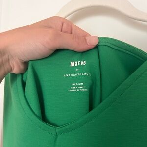 Maeve Vibrant Green Top